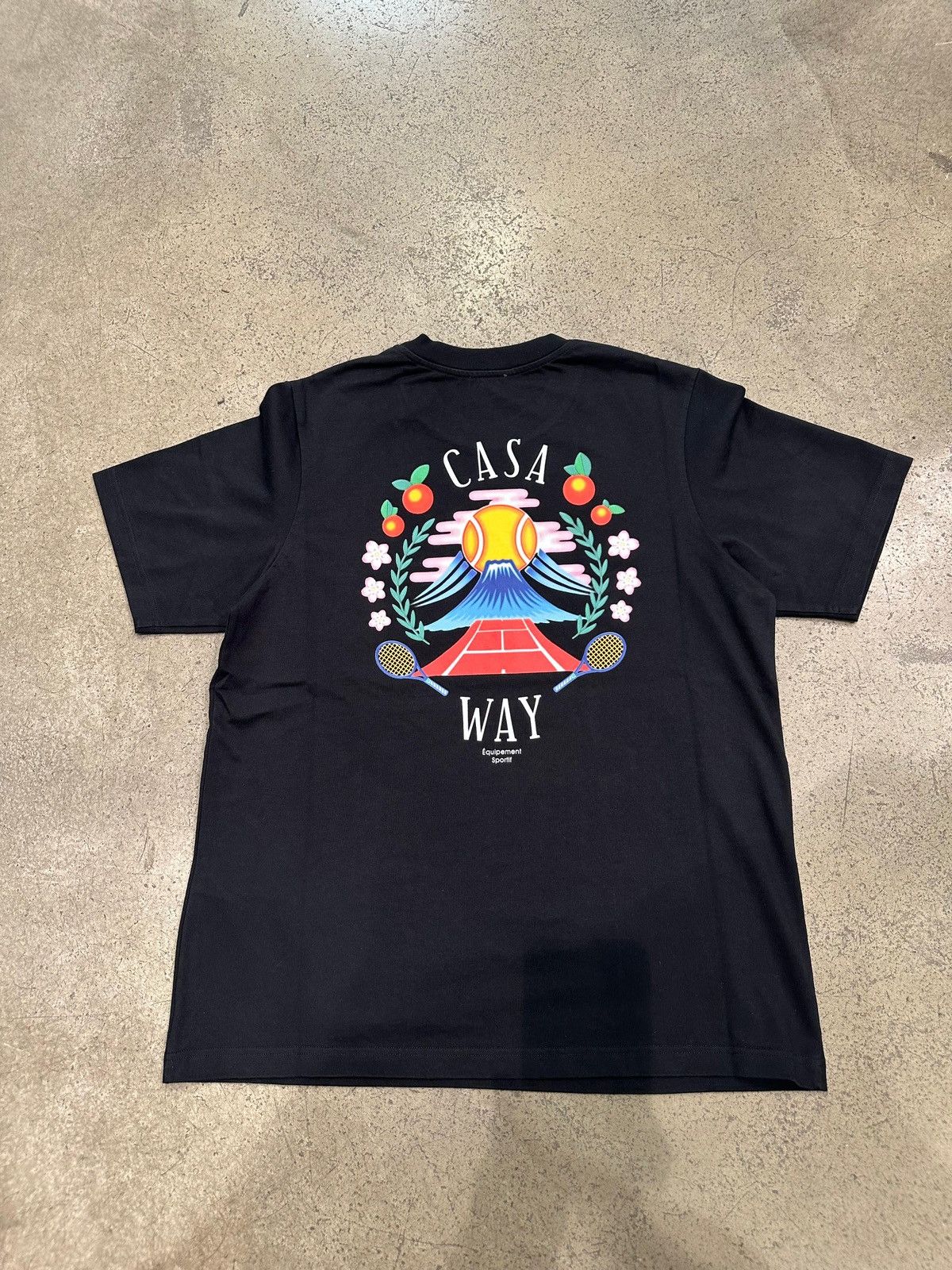 Casablanca Casa Way Mountain T Shirt Black