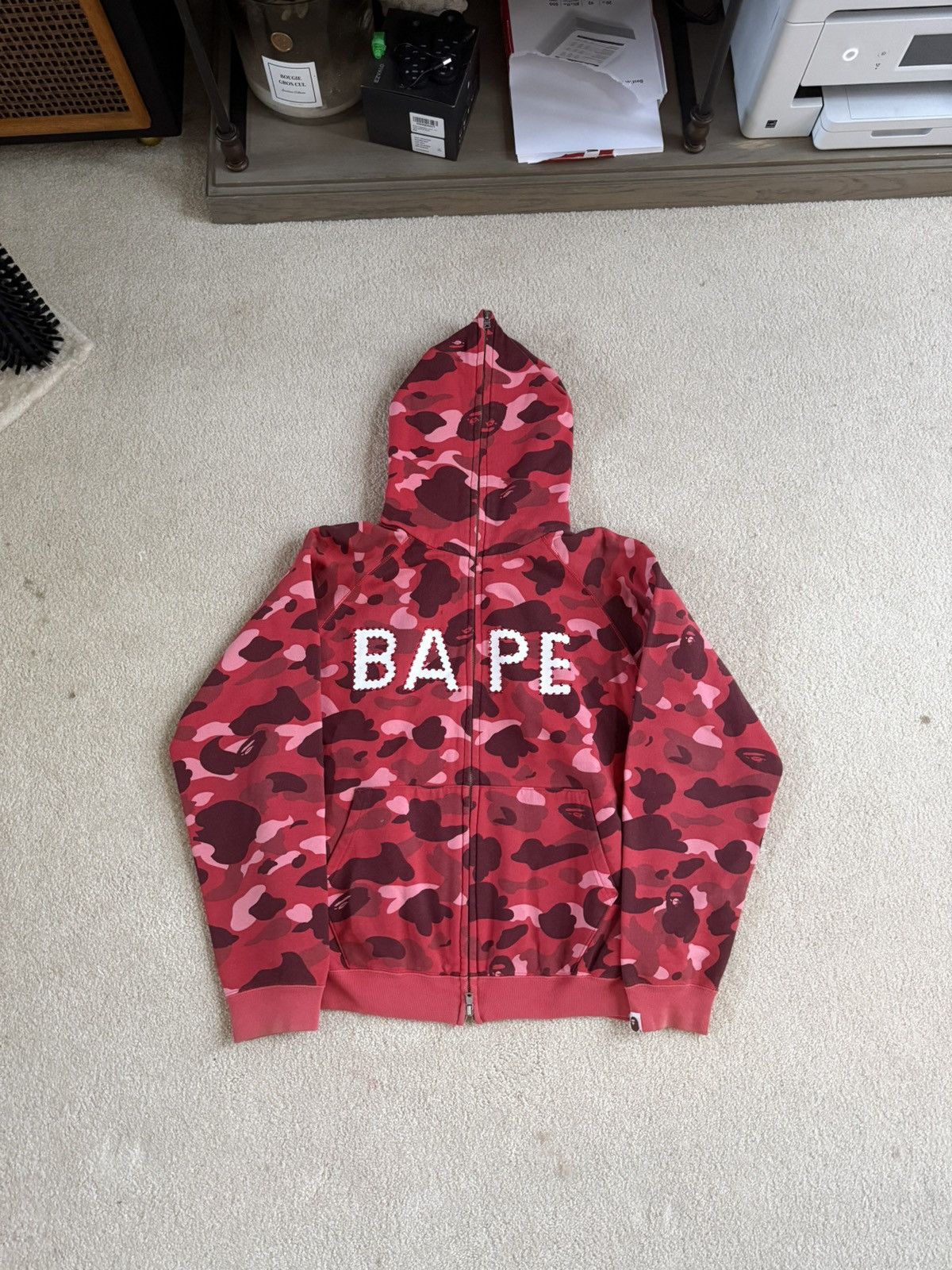 2006 Bape Swarovski Full Zip Red Camo T-Shirts, Hoodie, Sweatshirt | FlexRushtees.com