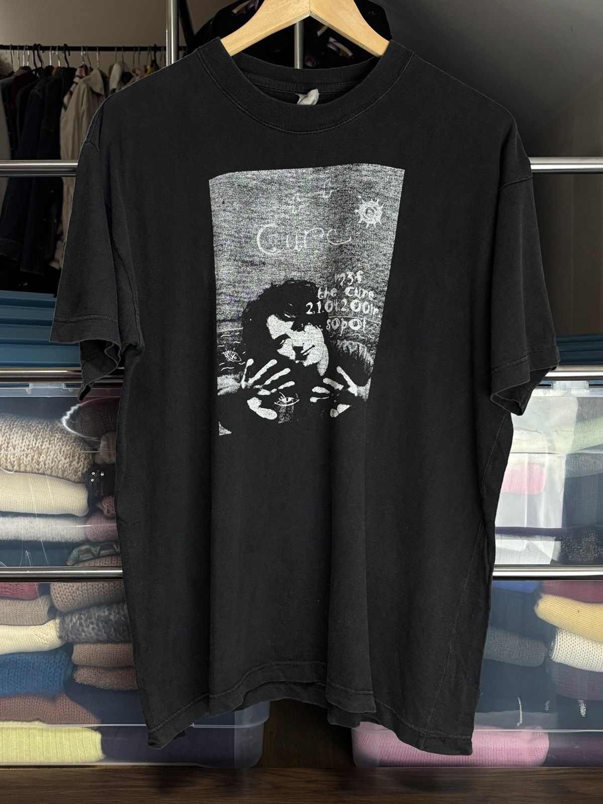 The Cure X Vintage The Cure Vintage Faded Band Tees Hoodie, Sweatshirt | FlexRushtees.com