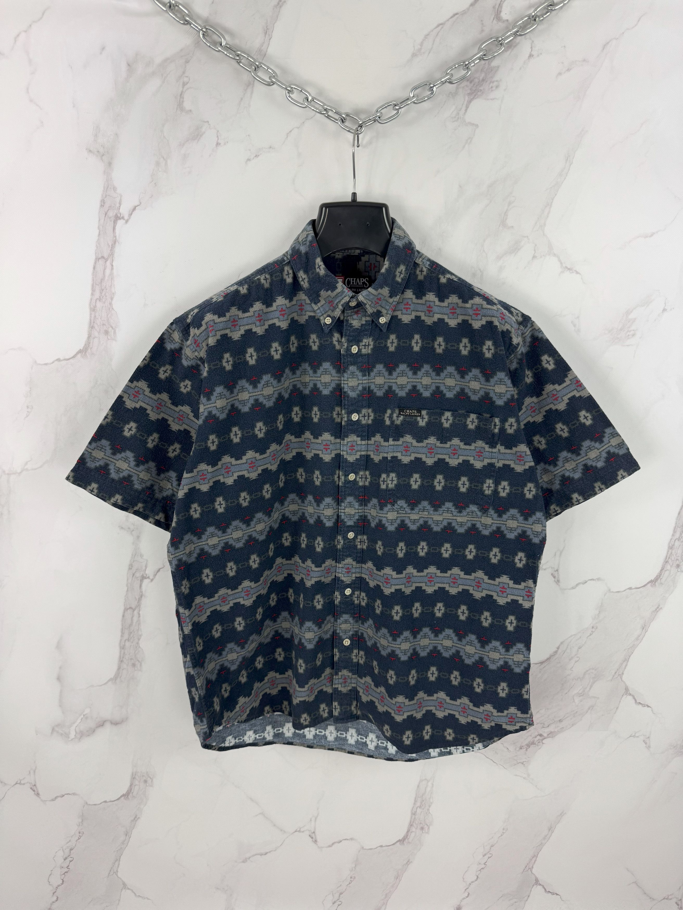 Chaps Ralph Lauren Vintage Chaps Ralph Lauren Aztec Pattern Shirt Western Style