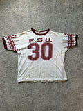Vintage 50s 60s Fsu Football Ringer Shirt