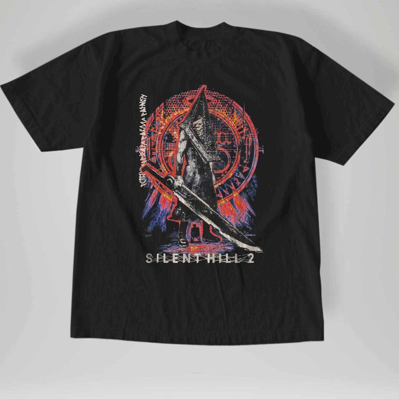 Gildan Silent Hill 2 Pyramid Head Black T Shirt
