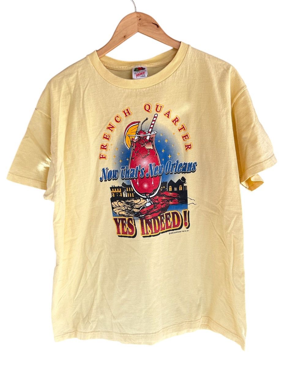 Vintage Yellow French Quarter New Orleans Tee Hoodie, Sweatshirt | FlexRushtees.com