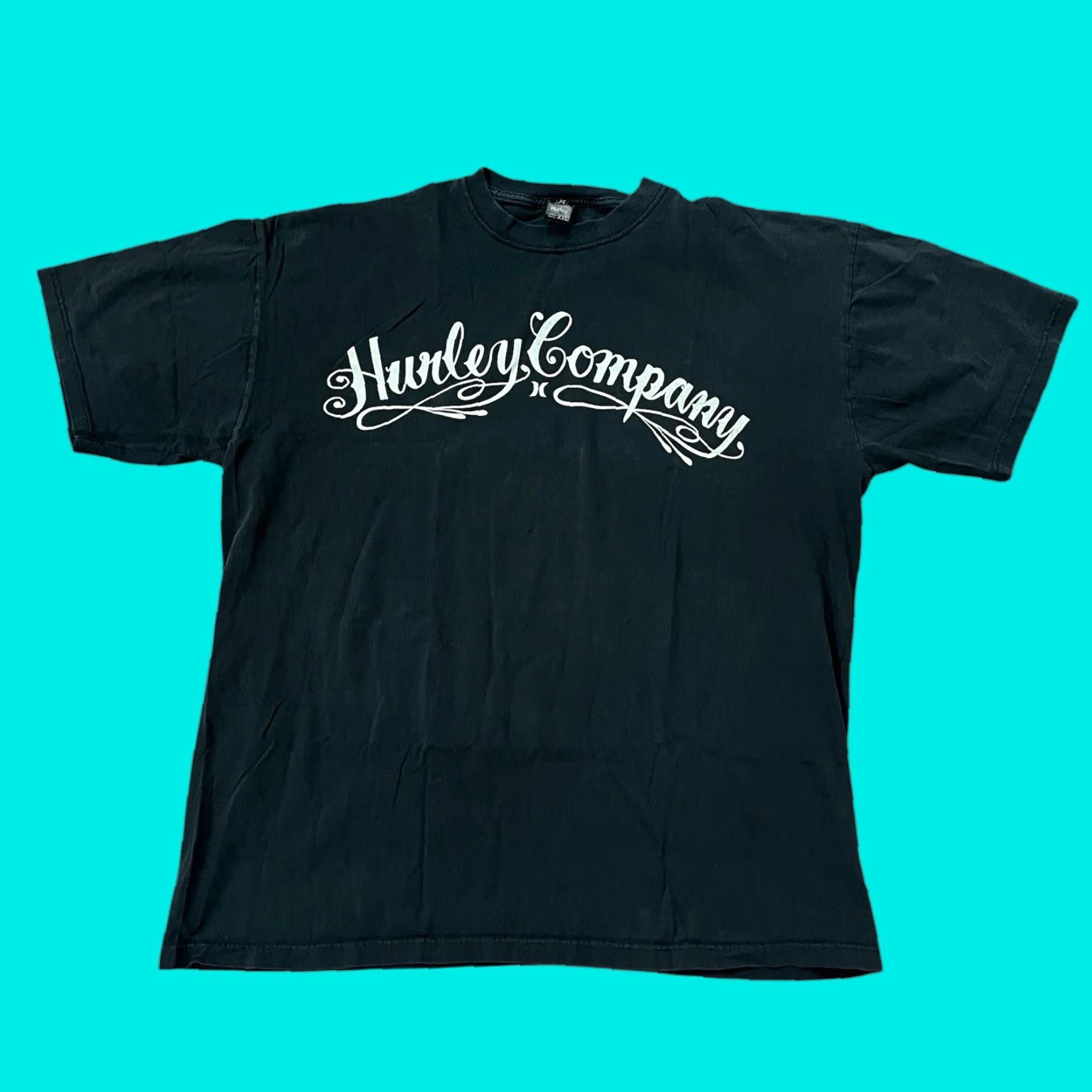 Vintage Hurley Black T Shirt Grunge 2xl Mens 90s Y2k Hurley International Surf Skate Tee Shor Hoodie, Sweatshirt
