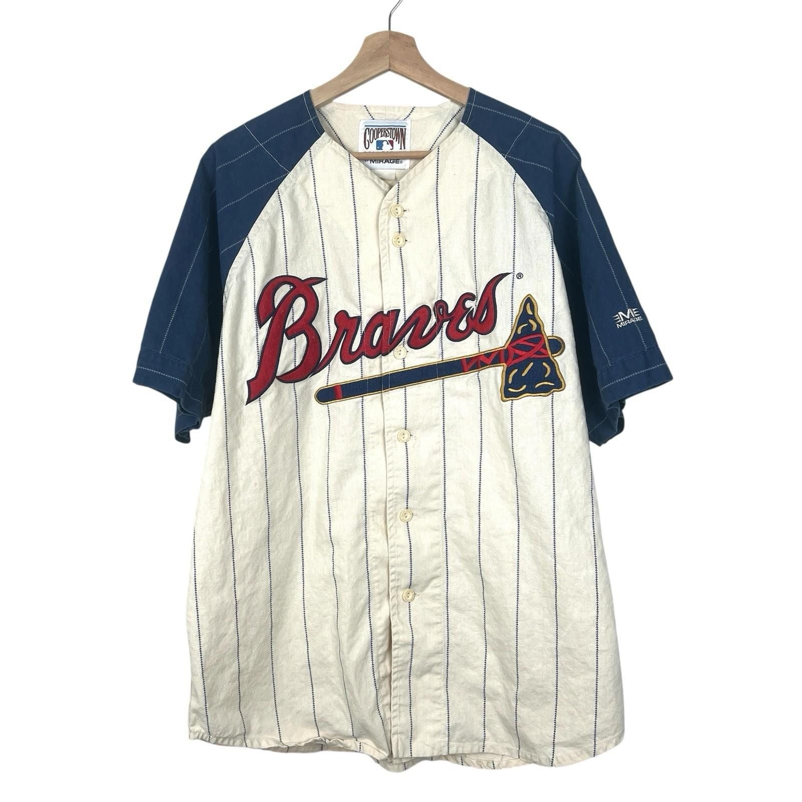 Mirage Vintage 90s Atlanta Braves Mlb Baseball Mirage Jersey Xl