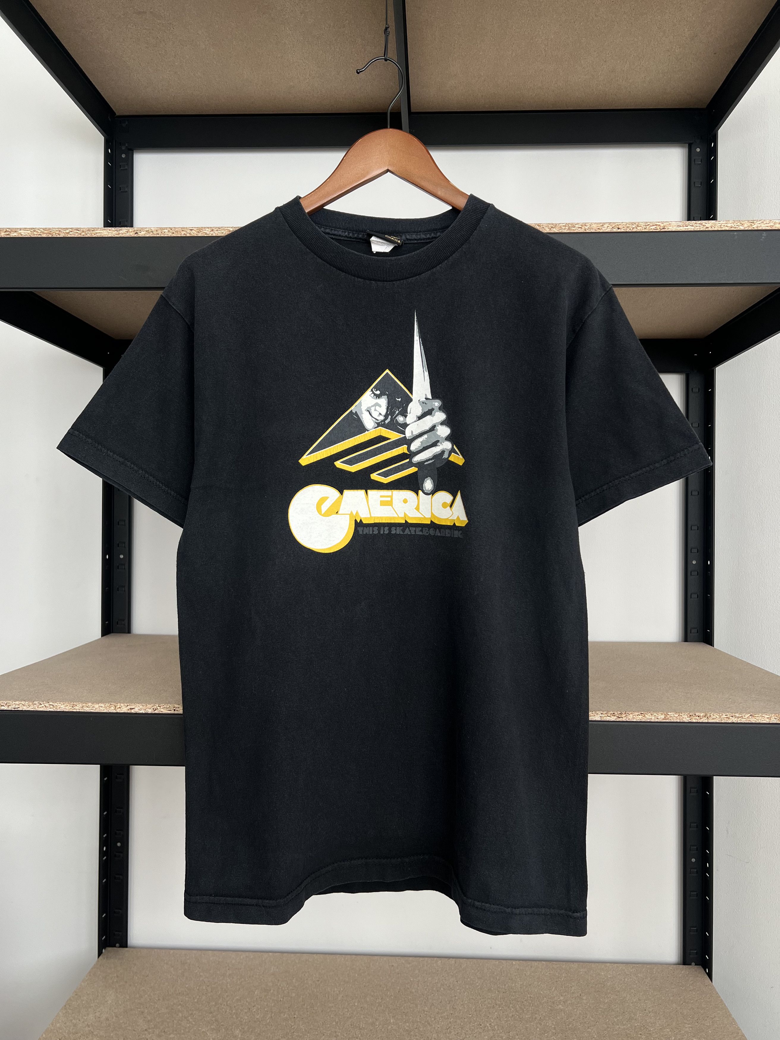 Vintage 2000s Emerica Skateboards Clockwork Orange Black Tee