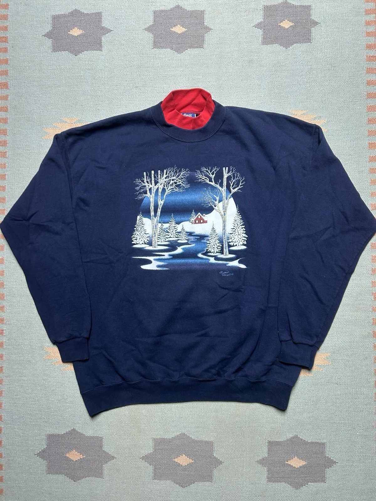 Vintage Sweatshirt Endless Designs Winter Snow Graphic Xxl T-Shirts, Hoodie | FlexRushtees.com
