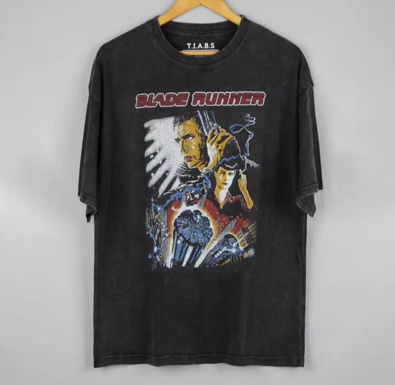 Other Washed Blade Runner Print Loose Streetwear T Shirt