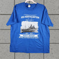 Gildan Vintage Uss Northampton Shirt Men Xl Navy Heavy Cruiser Memorial Graphic T Shirt 1950s 60s Mi