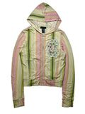 Angel Blue 2000s Custo Barcelona Multicolored Pastel Zip Hoodie