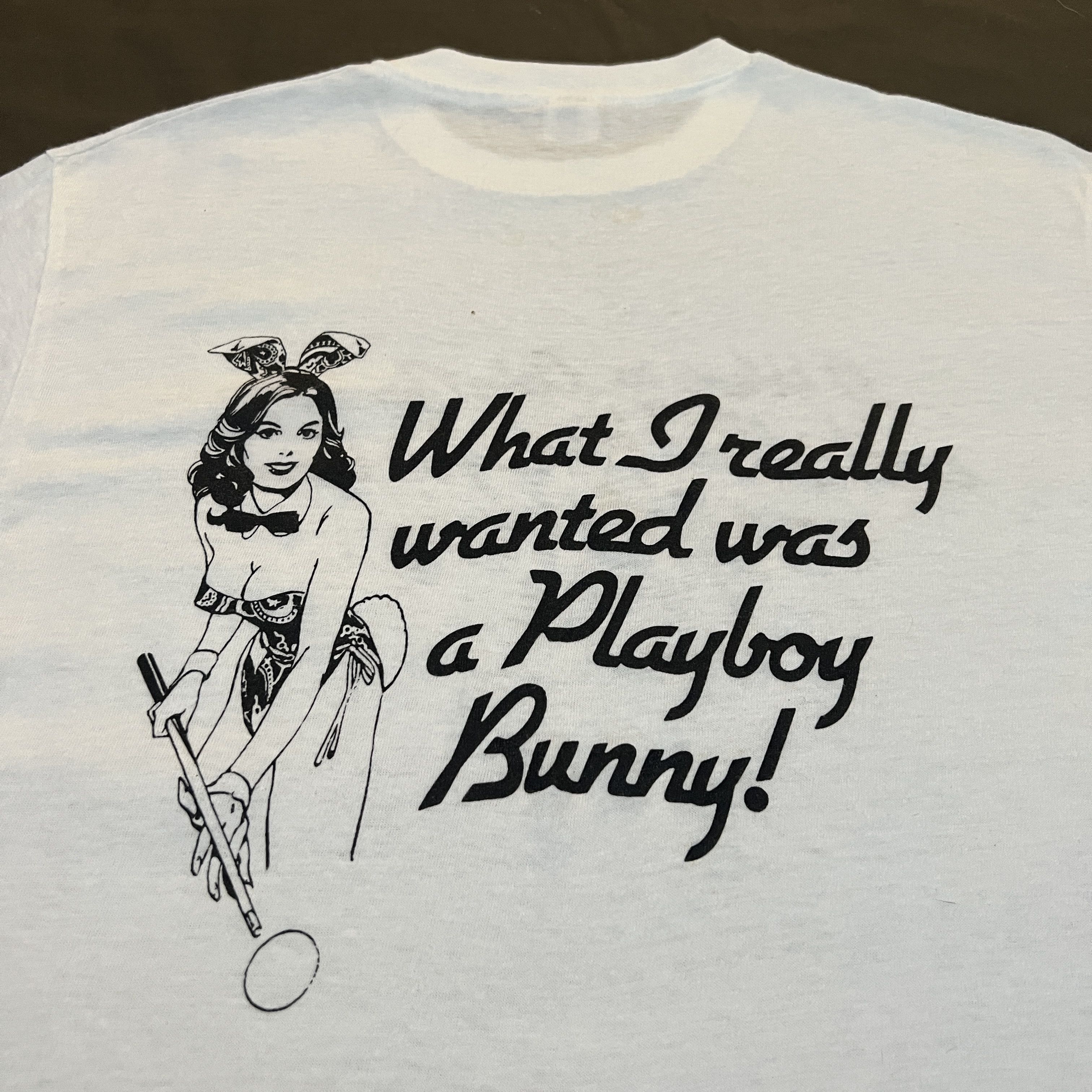 Playboy X Vintage Very Rare Vintage 70s Playboy Bunny Tee Shirt Hanes