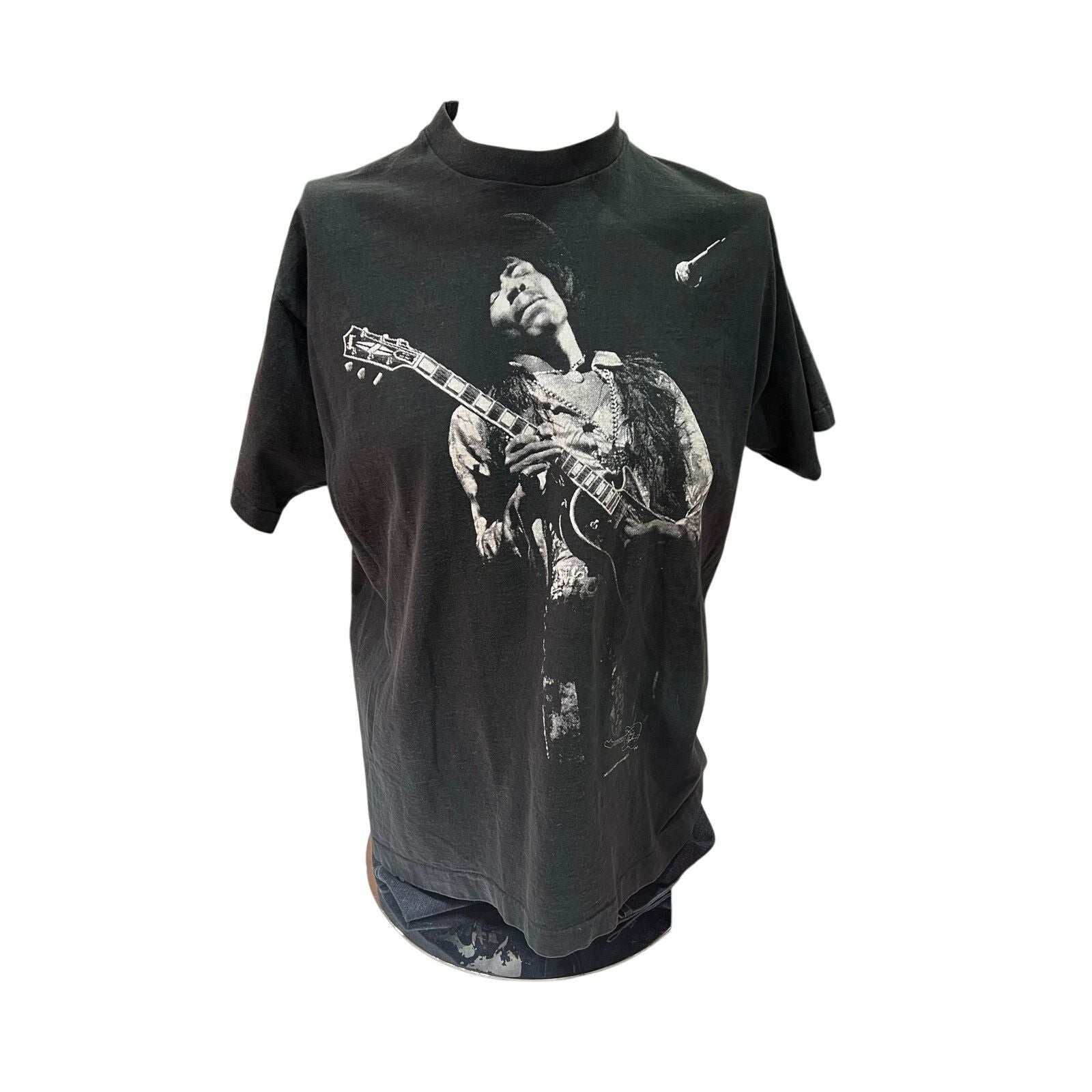 Fruit Of The Loom X Vintage 90s Vintage Jimi Hendrix Guitar Festival Shirt Black Xl