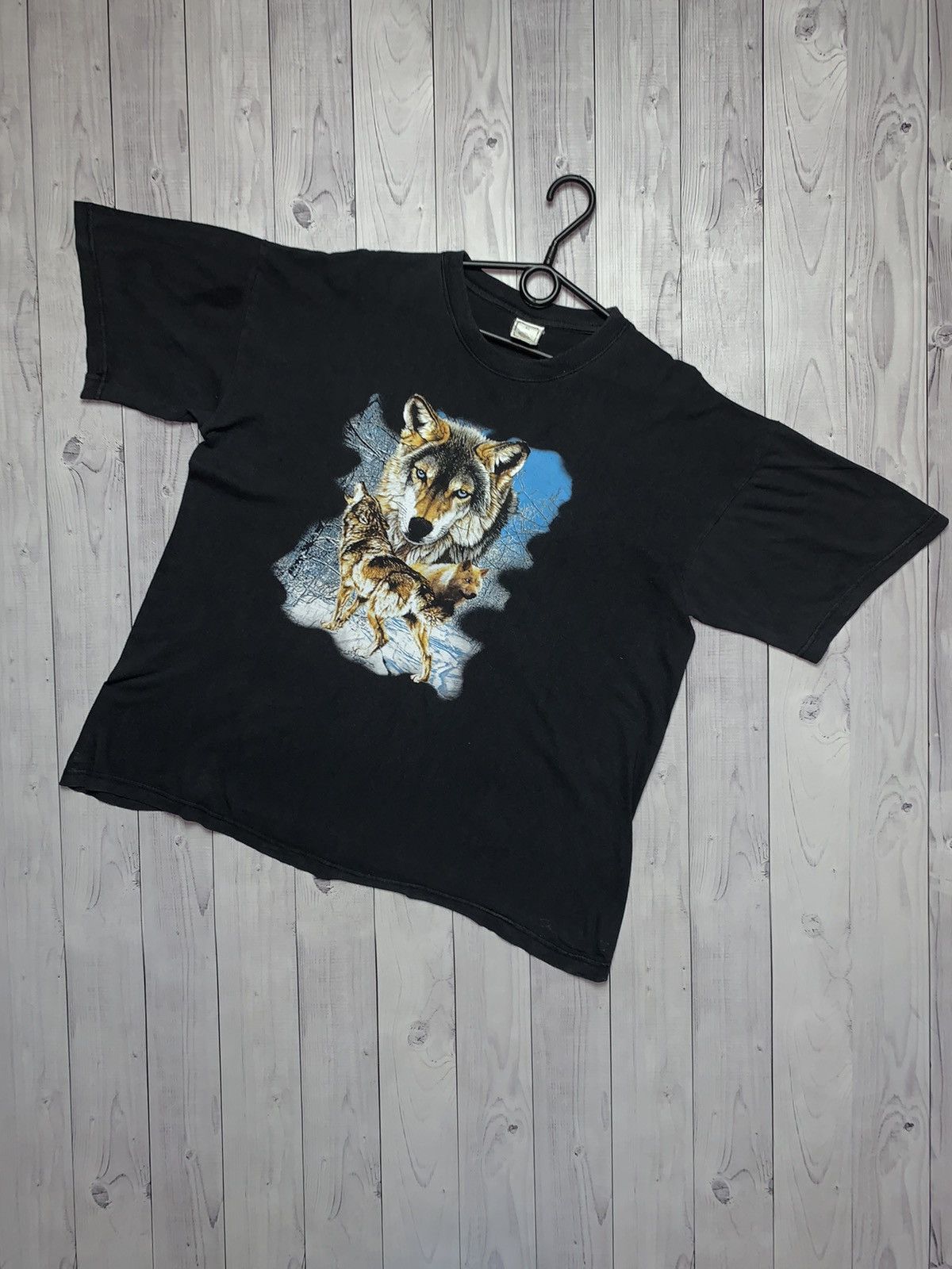 Vintage Animal Tee Wolf Big Logo Size L Xl Hoodie, Sweatshirt | FlexRushtees.com