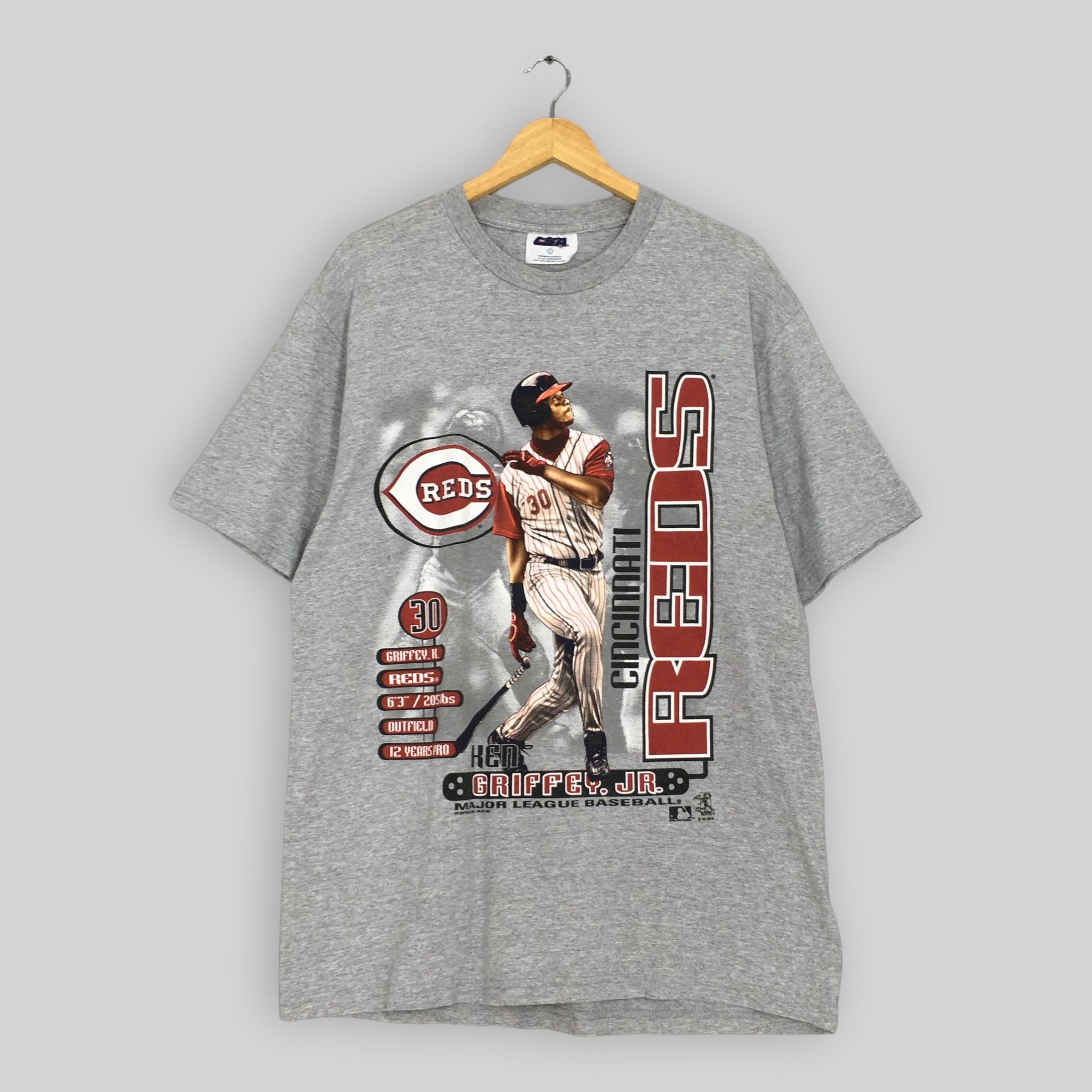 Mlb Vintage 90s Cincinnati Reds Mlb T Shirt Large Hoodie, Sweatshirt | FlexRushtees.com