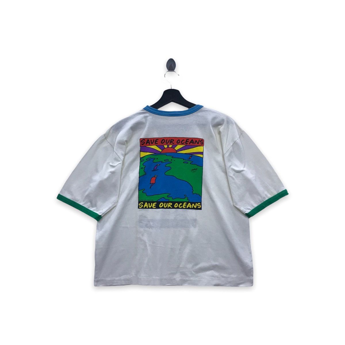 Other Rare Vintage Save The Planet Oceans Peter Max 1990 Tee