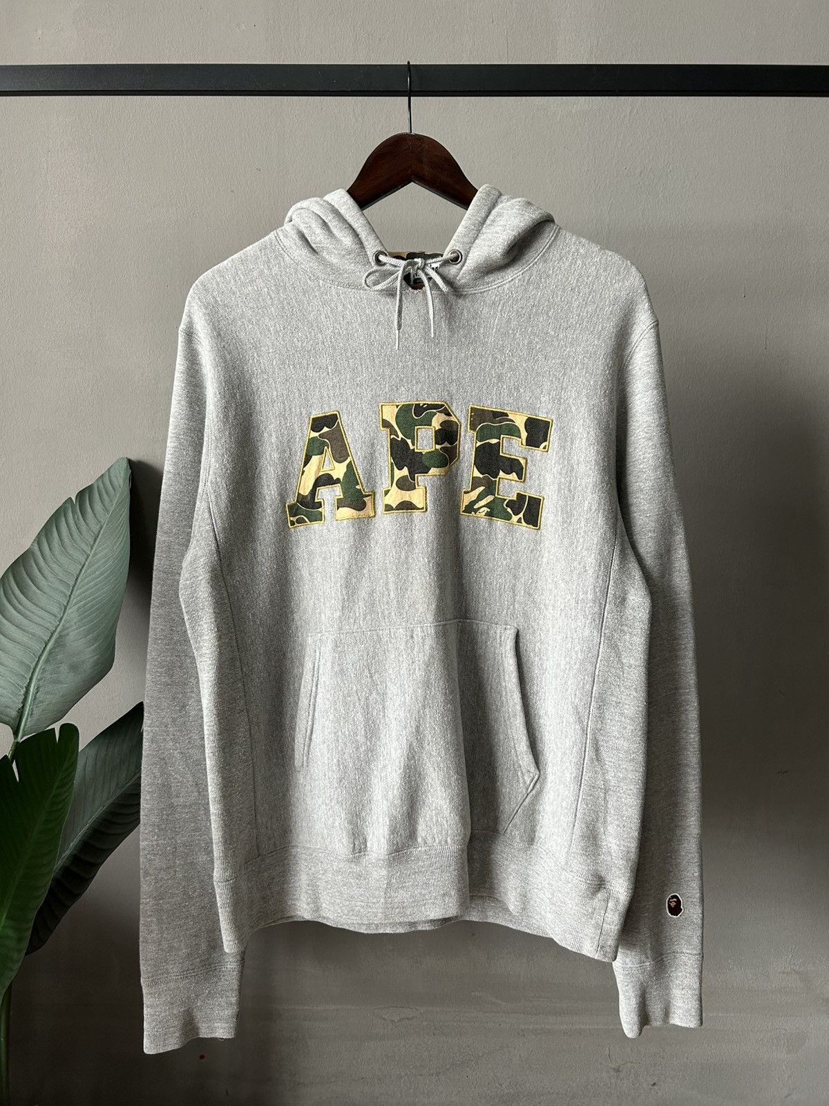 Ape Bape Big Logo Camo Pullover Hoodie T-Shirts, Sweatshirt | FlexRushtees.com