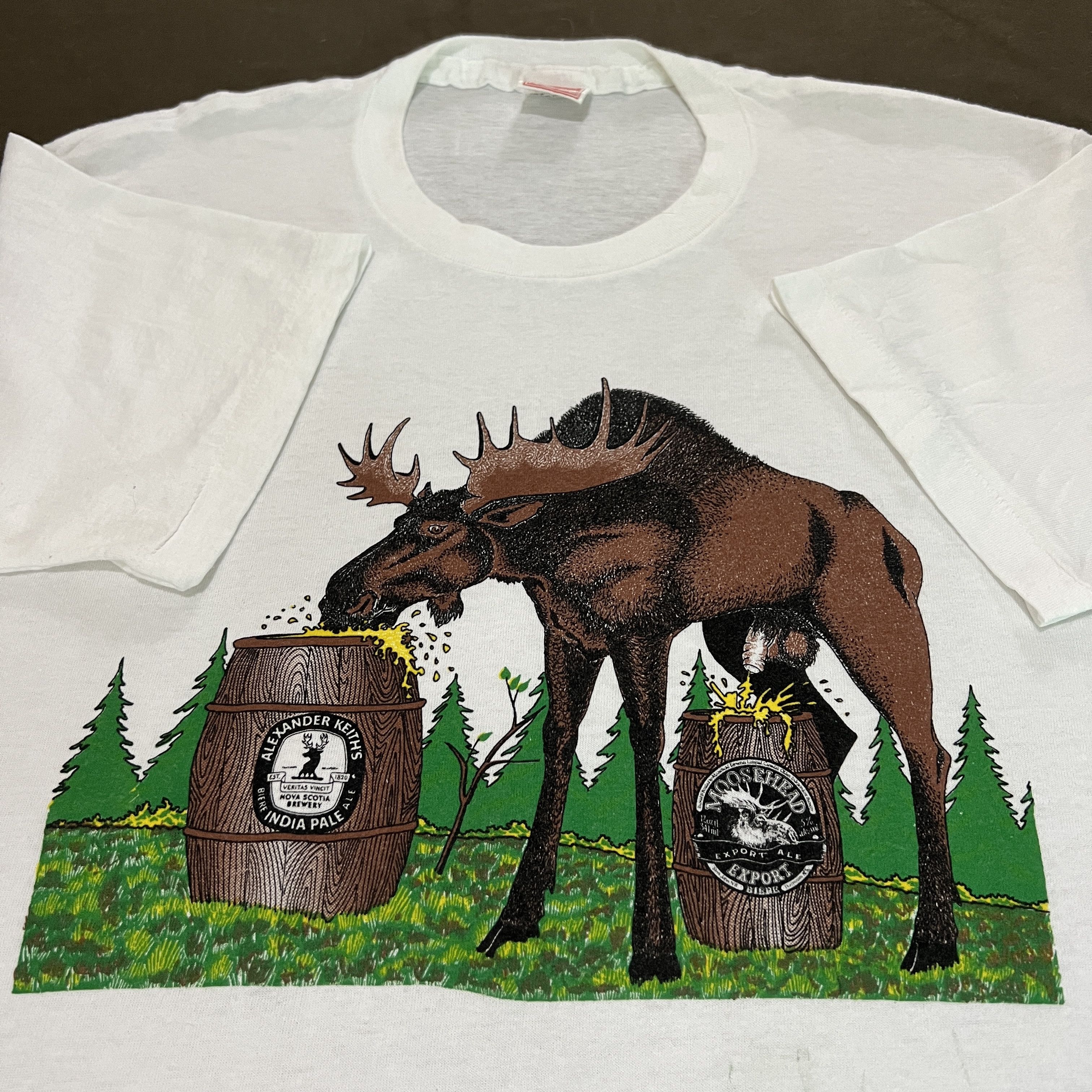 Vintage Alexander Keiths Beer Promo Tee Shirt Humor Hoodie, Sweatshirt | FlexRushtees.com