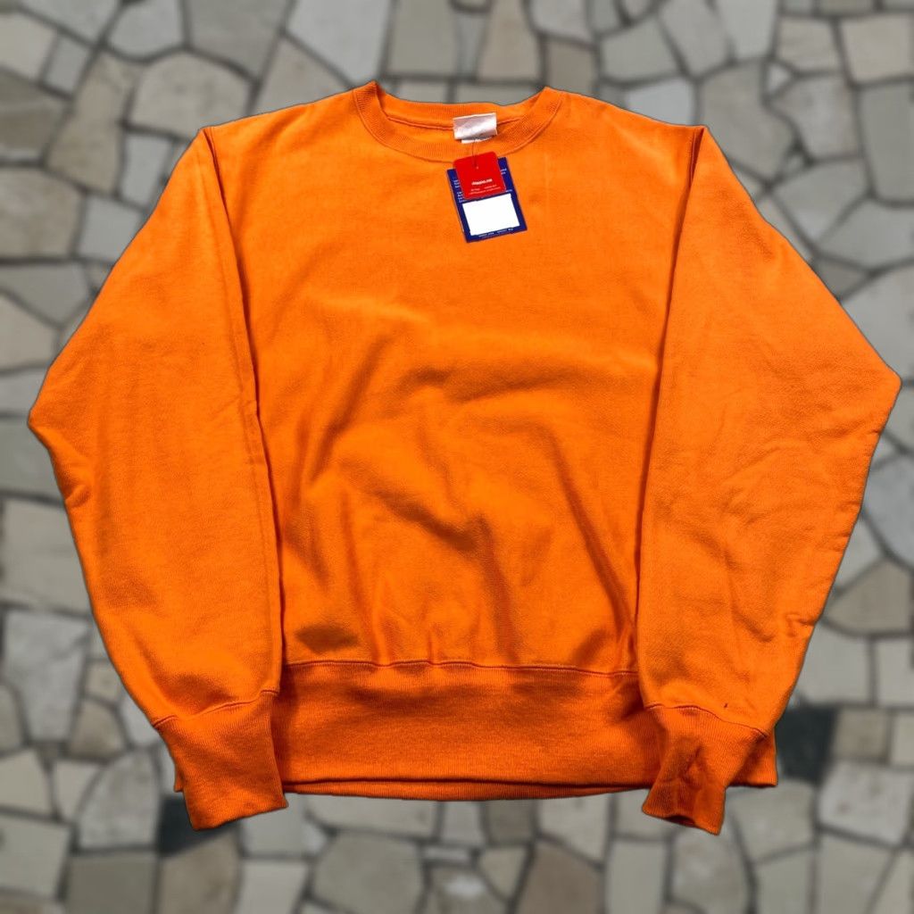 Champion Reverse Weave Crewneck Sweatshirt Orange Medium Men S Classic Fit T-Shirts, Hoodie | FlexRushtees.com