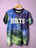 Japanese Brand Rare Allover Printed 24 Karats Space Tees