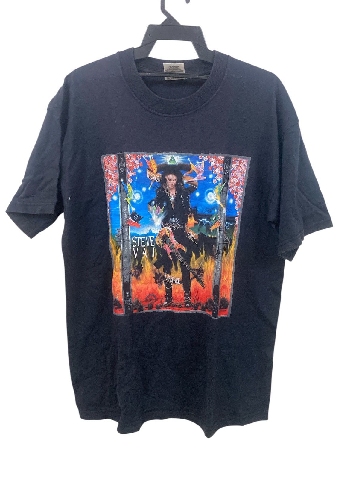 Band Tees Vintage Stave Vai Hoodie, Sweatshirt | FlexRushtees.com