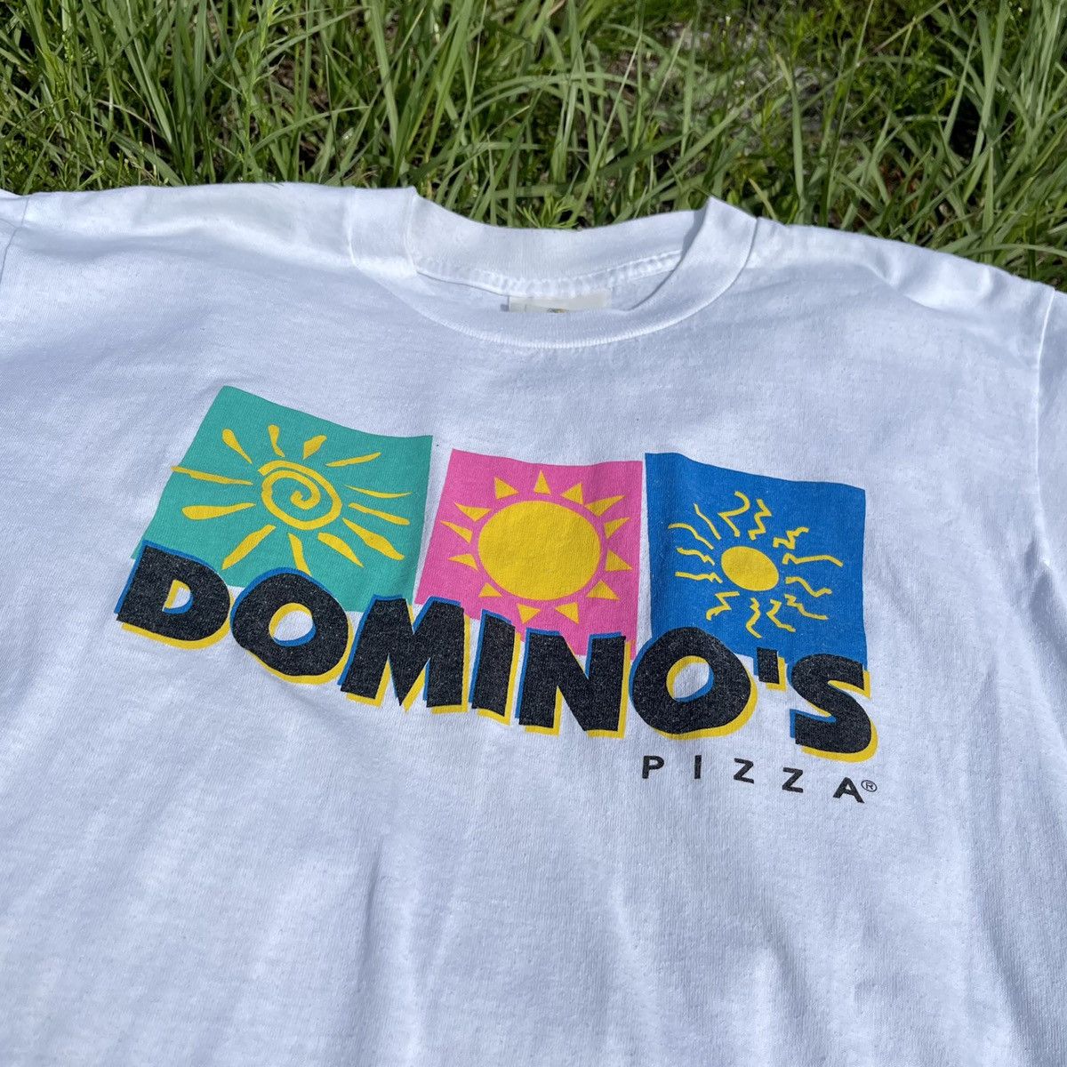 Vintage 90s Domino S Pizza Promo Tee Shirt Hoodie, Sweatshirt | FlexRushtees.com