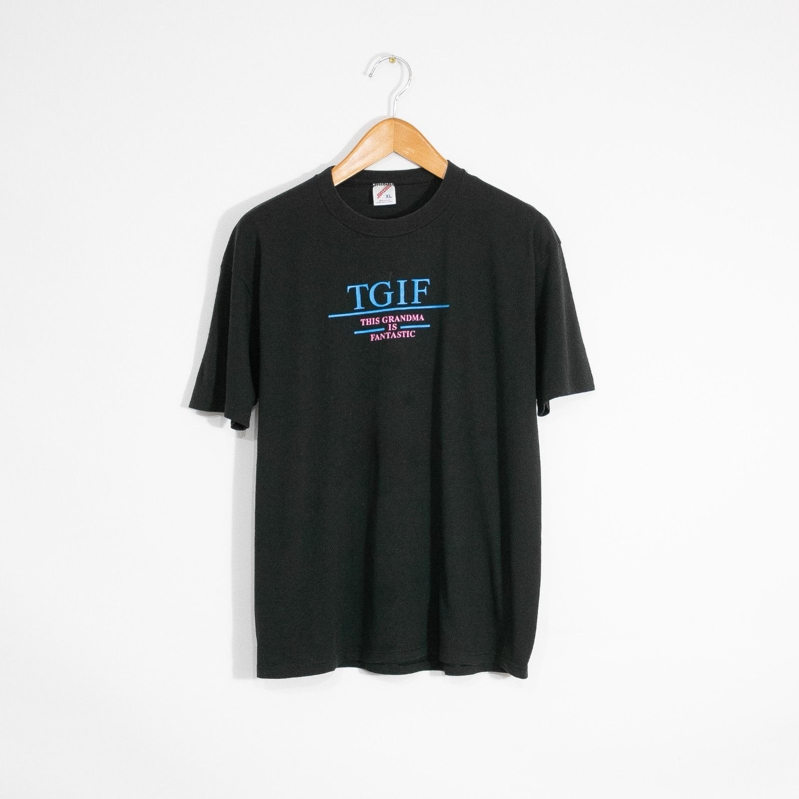 Vintage 90s Tgif Funny T Shirt Xl This Grandma Is Fantastic Hoodie, Sweatshirt | FlexRushtees.com