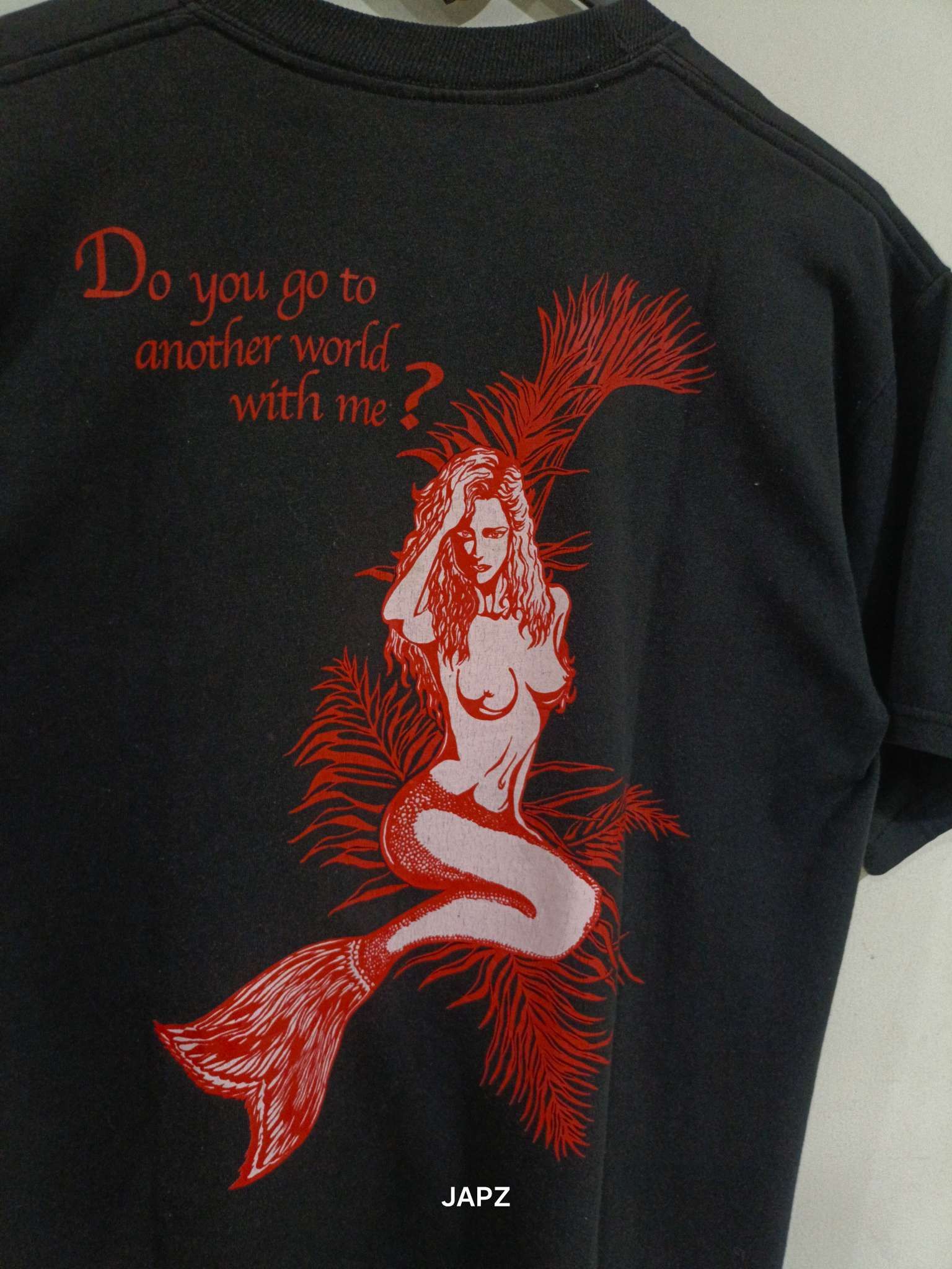 Vintage Jerzees Lady Mermaid Tshirt