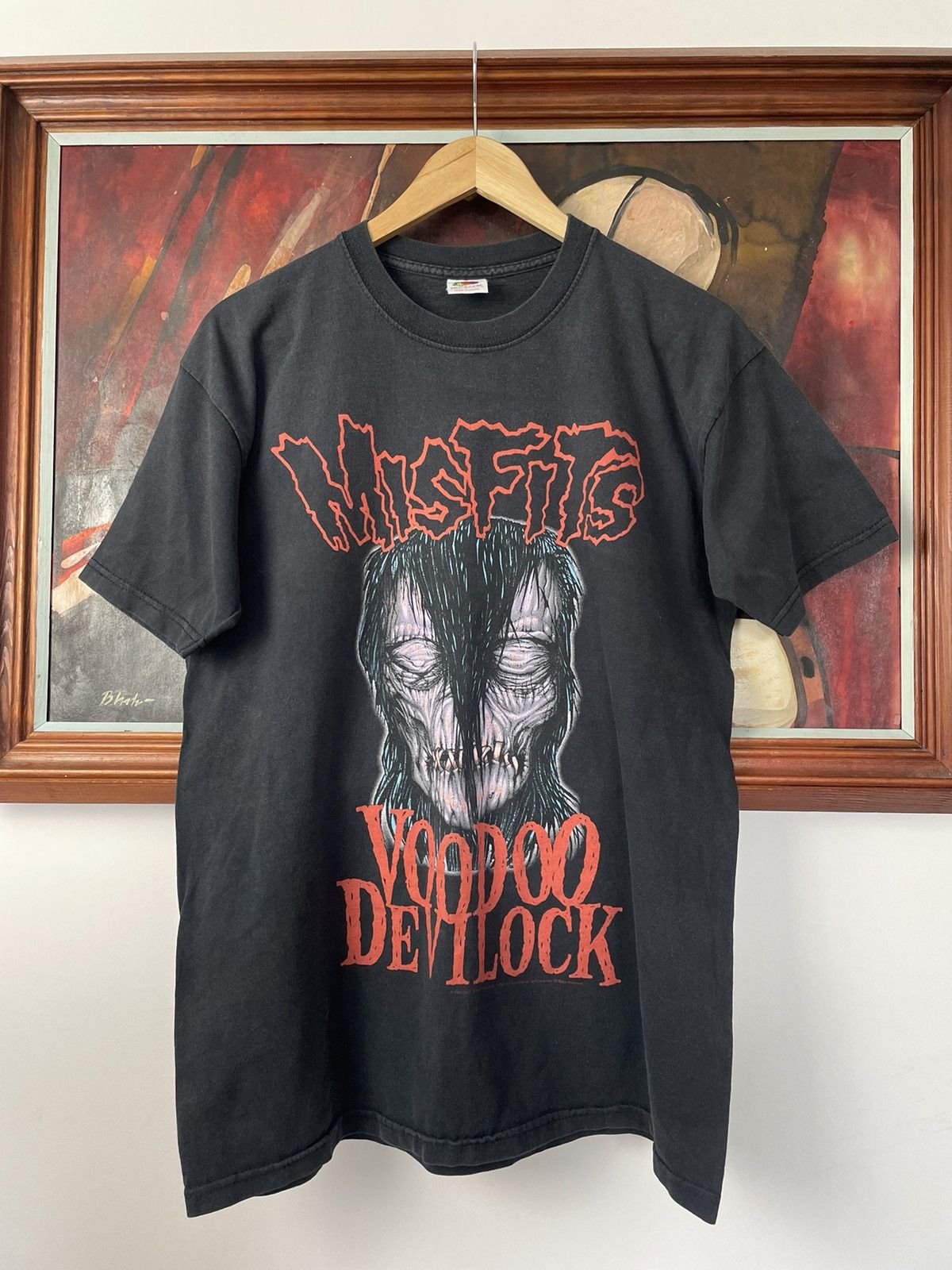 Misfits X Vintage Vintage Y2k Og Misfits Voodoo Devilock Rare Punk Band Tee Hoodie, Sweatshirt | FlexRushtees.com