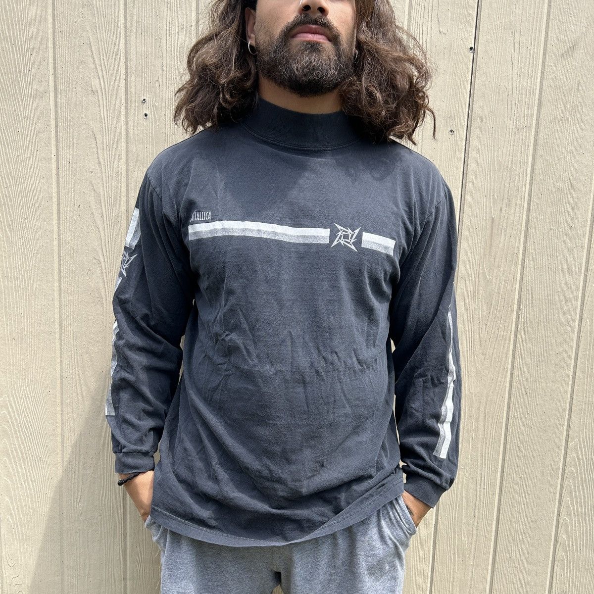 Vintage Metallica Longsleeve Mock Neck Shirt