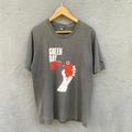 Band Tees Thrashed Faded Green Day Band Tee Hoodie, Sweatshirt | FlexRushtees.com