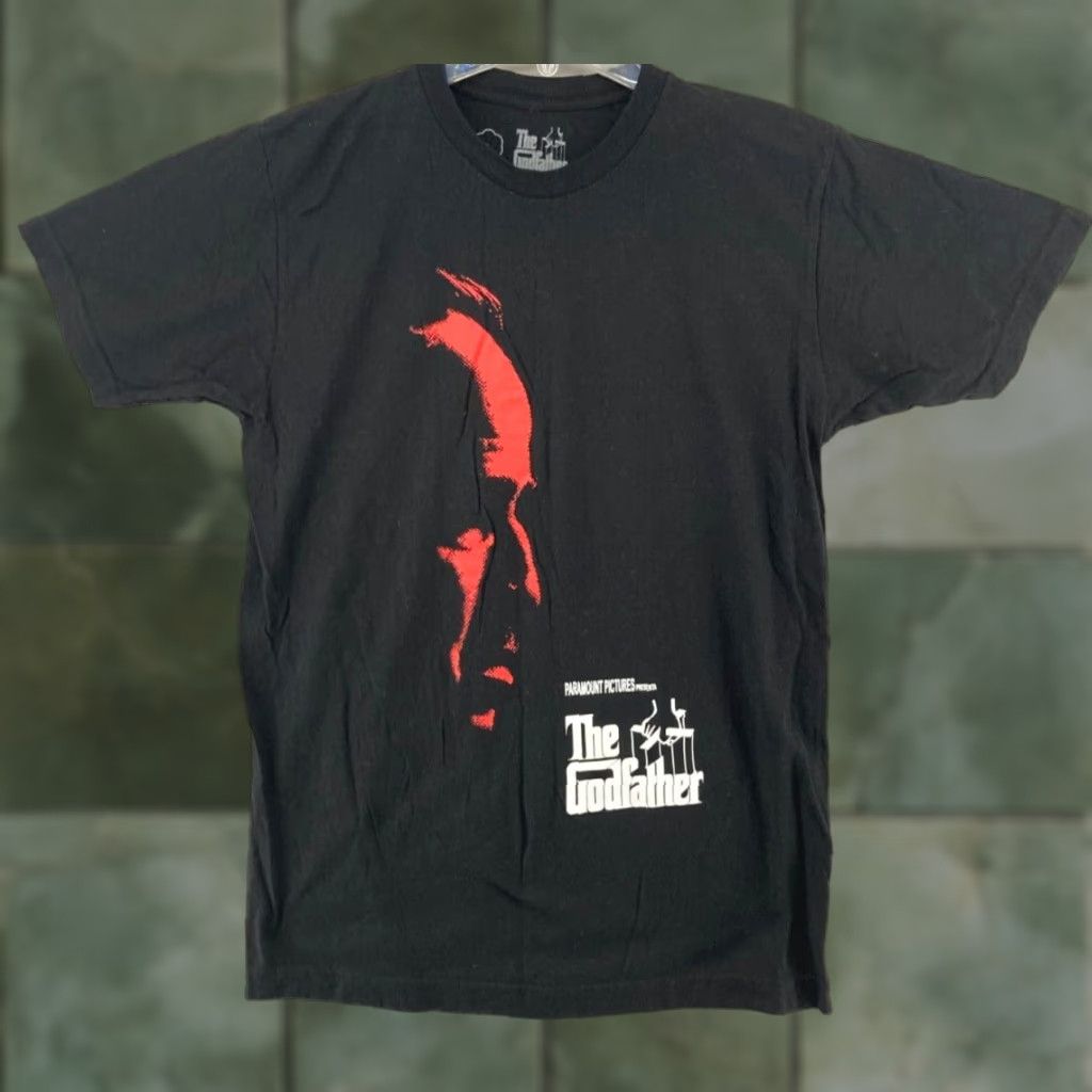 Vintage The Godfather Mens Promo Tshirt Medium Black Mafia Shirt Mens M Black Movie Retro The Godfat Hoodie, Sweatshirt