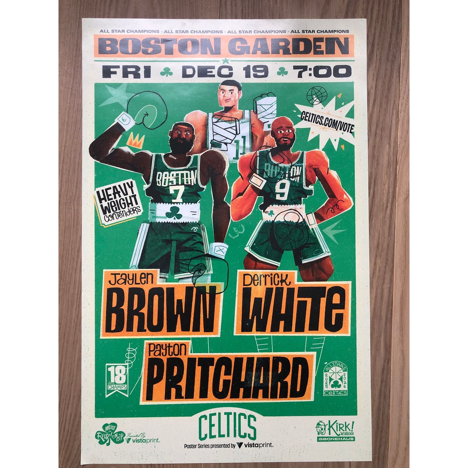 Nba Boston Celtics Artist Residency Poster Heavyweight Contender T-Shirts, Hoodie, Sweatshirt | AU16VibeMintTees.com