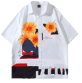 Vintage Sunflower M Beach Shirts