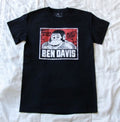 Davis Ben Davis Black Short Sleeve Cotton Logo T Shirt S