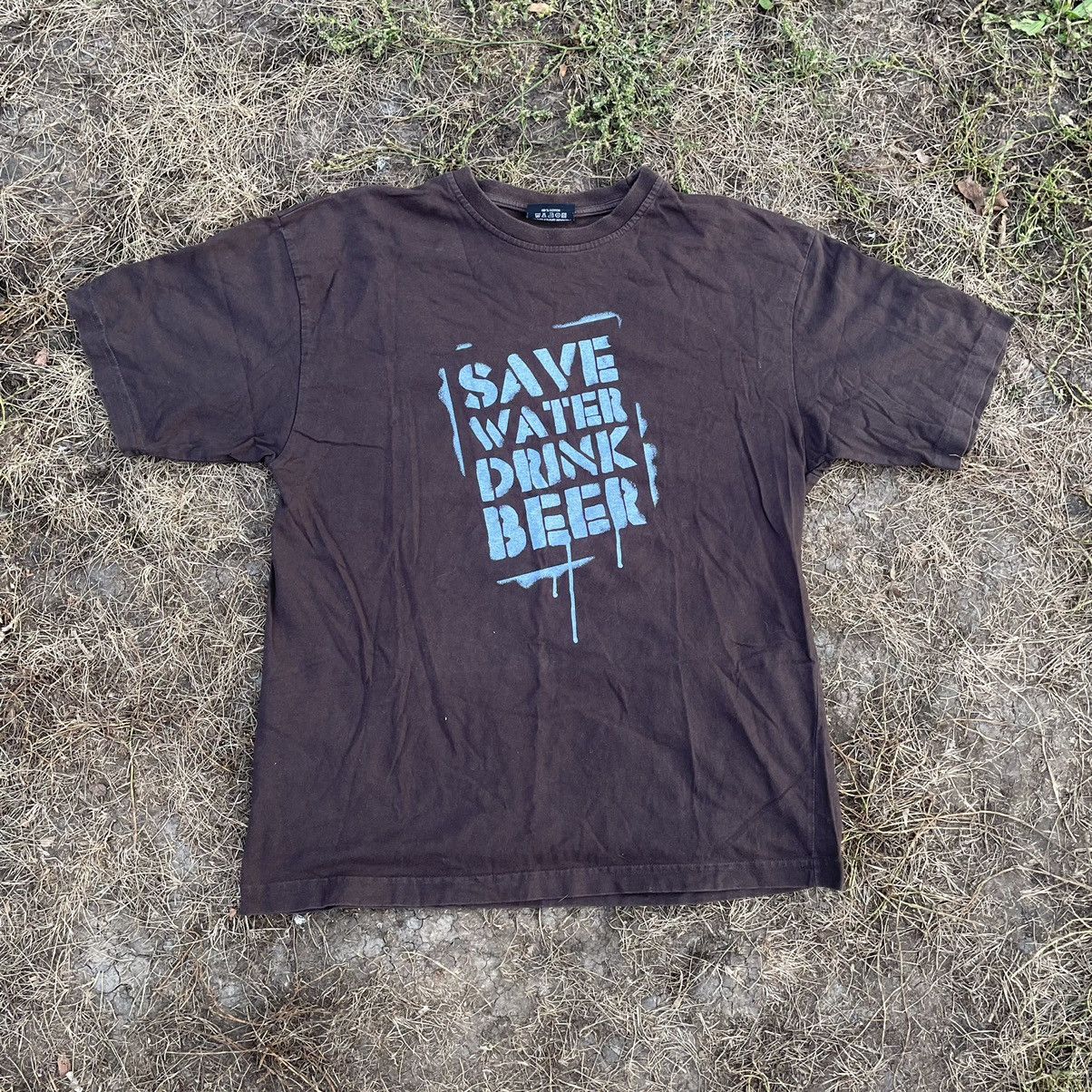 Vintage Y2k Faded Save Water Drink Beer Homor Tee Hoodie, Sweatshirt | FlexRushtees.com