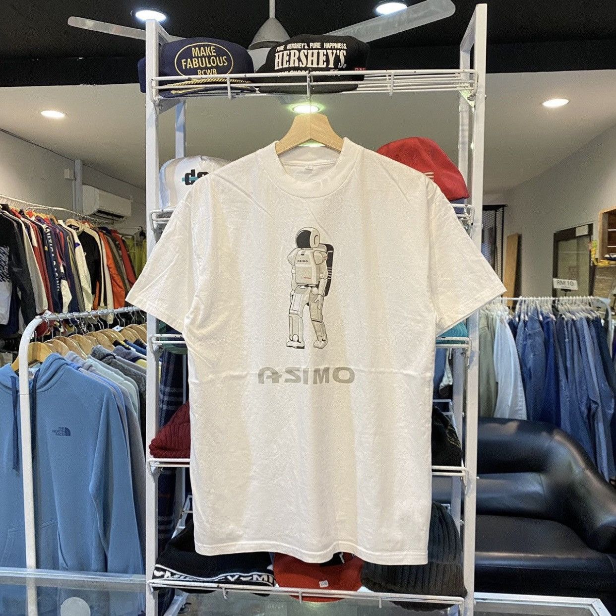 Vintage Honda Asimo Robot T Shirt Astronaut Graphic Tee