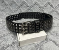 Vintage Y2k Avant Garde Studded Metal Details Belt