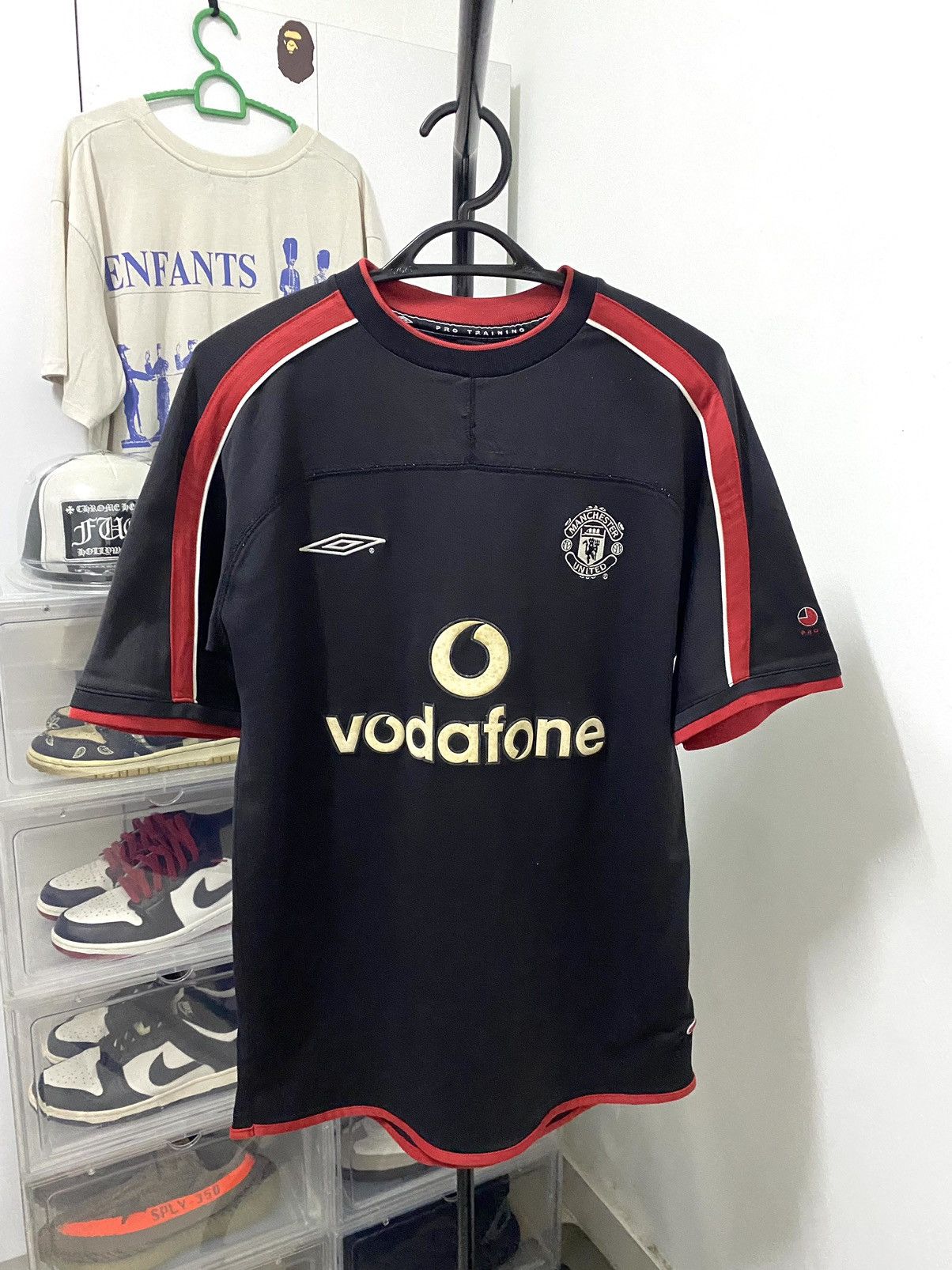 Vintage 2000 2001 Manchester United Jersey Vodafone Umbro