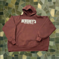 Vintage Hershey S Hoodie Mens 2xl Pullover Sweatshirt Fall Brown Logo Fleece T-Shirts | FlexRushtees.com