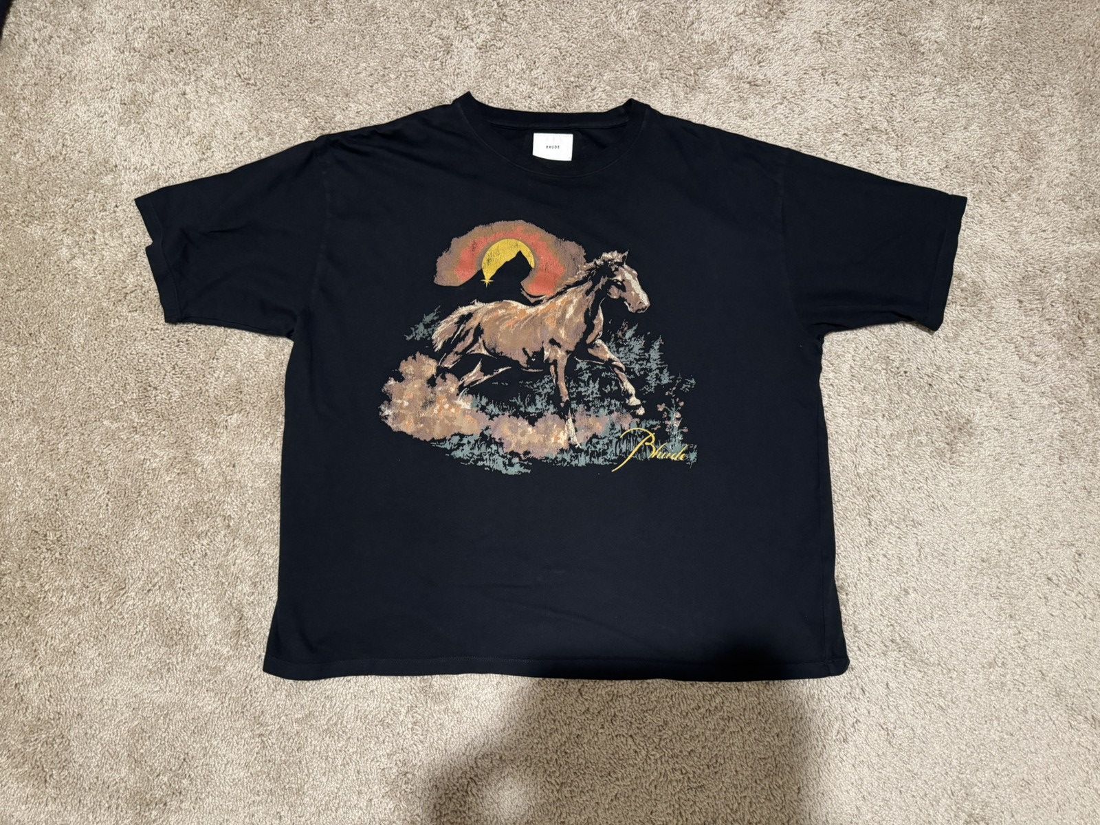 Rhude Horse T Shirt Hoodie, Sweatshirt | FlexRushtees.com