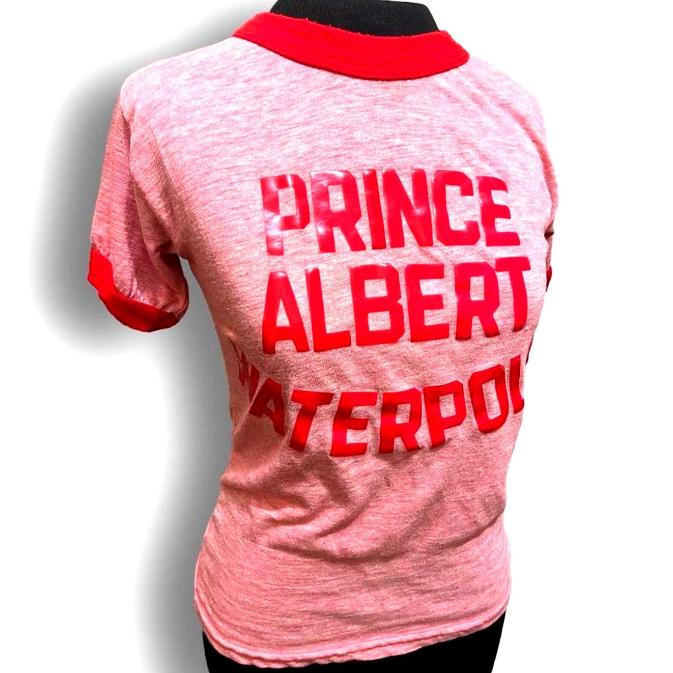 Vintage Vtg 70s Red Graphic Ringer Tee