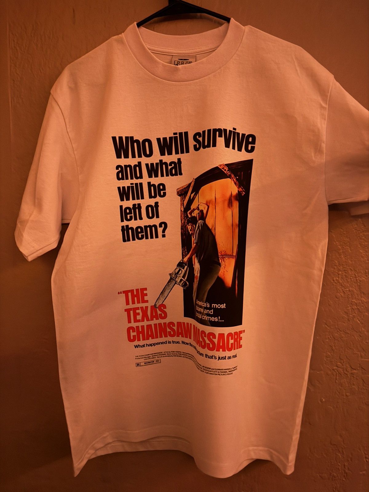 Expert Horror Texas Chainsaw Massacre Tee Pro Club Heavy Weight