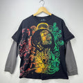 Bob Marley Vintage Y2k Bob Marley Skater Long Sleeve Shirt Art Large Hoodie, Sweatshirt | AU16VibeMintTees.com