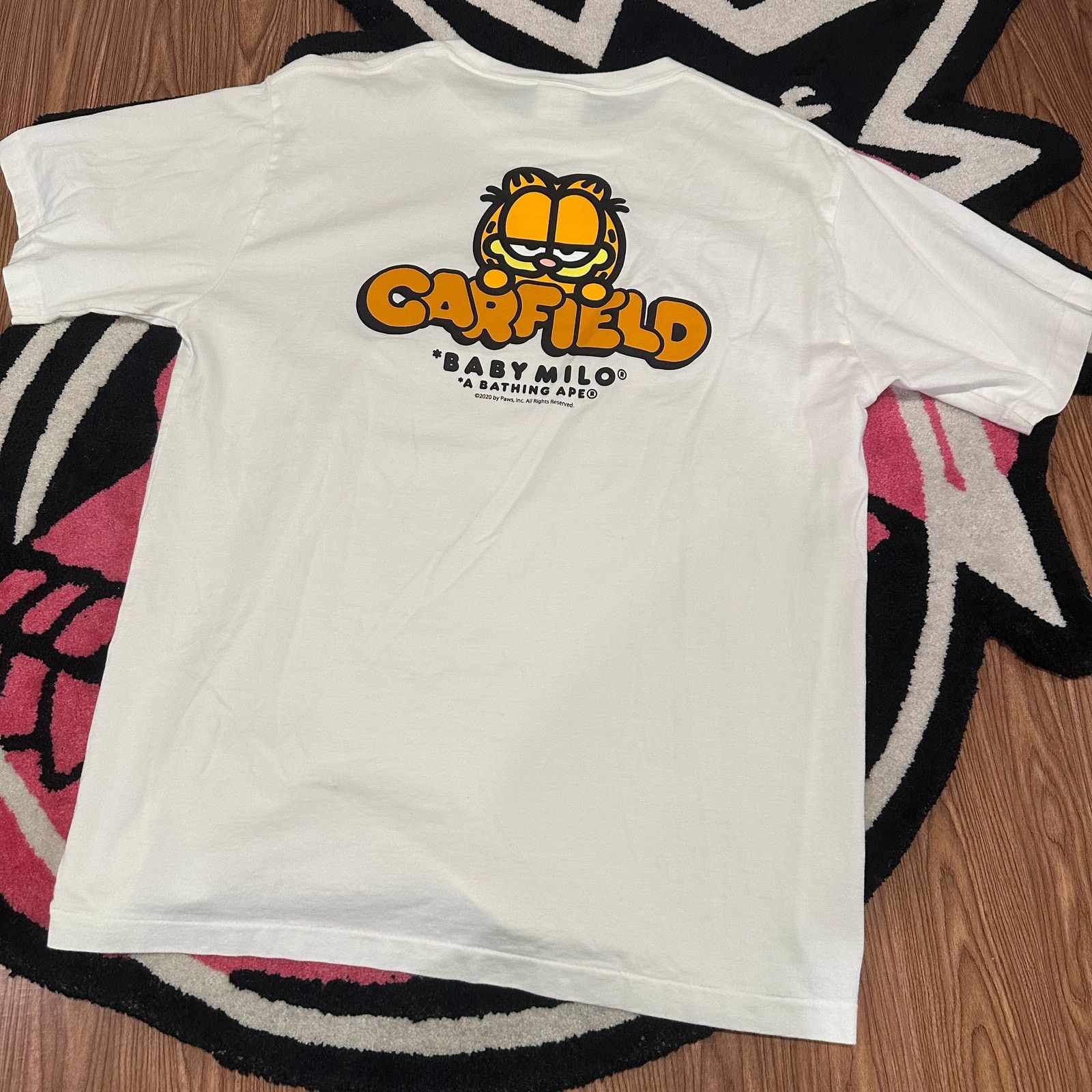 Garfield 4 Tee White Size Large Used Hoodie, Sweatshirt | FlexRushtees.com