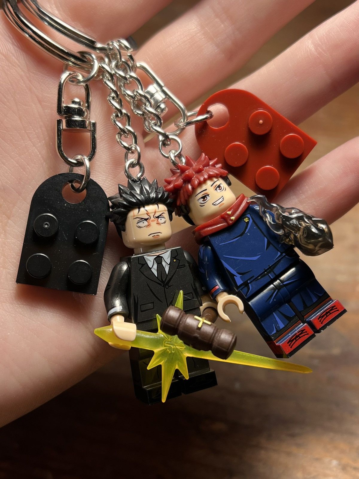 Anime Yuhu Hirono Jujutsu Kaisen Anime Minifigure Keychain Keyring