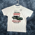 Vintage Skoal Bandit Harry Gant Nascar T Shirt Mens Medium White Graphic Tee 1980s Cotton Bl