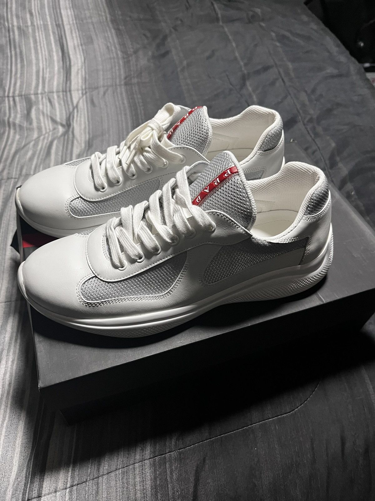 Prada Cups Grey White