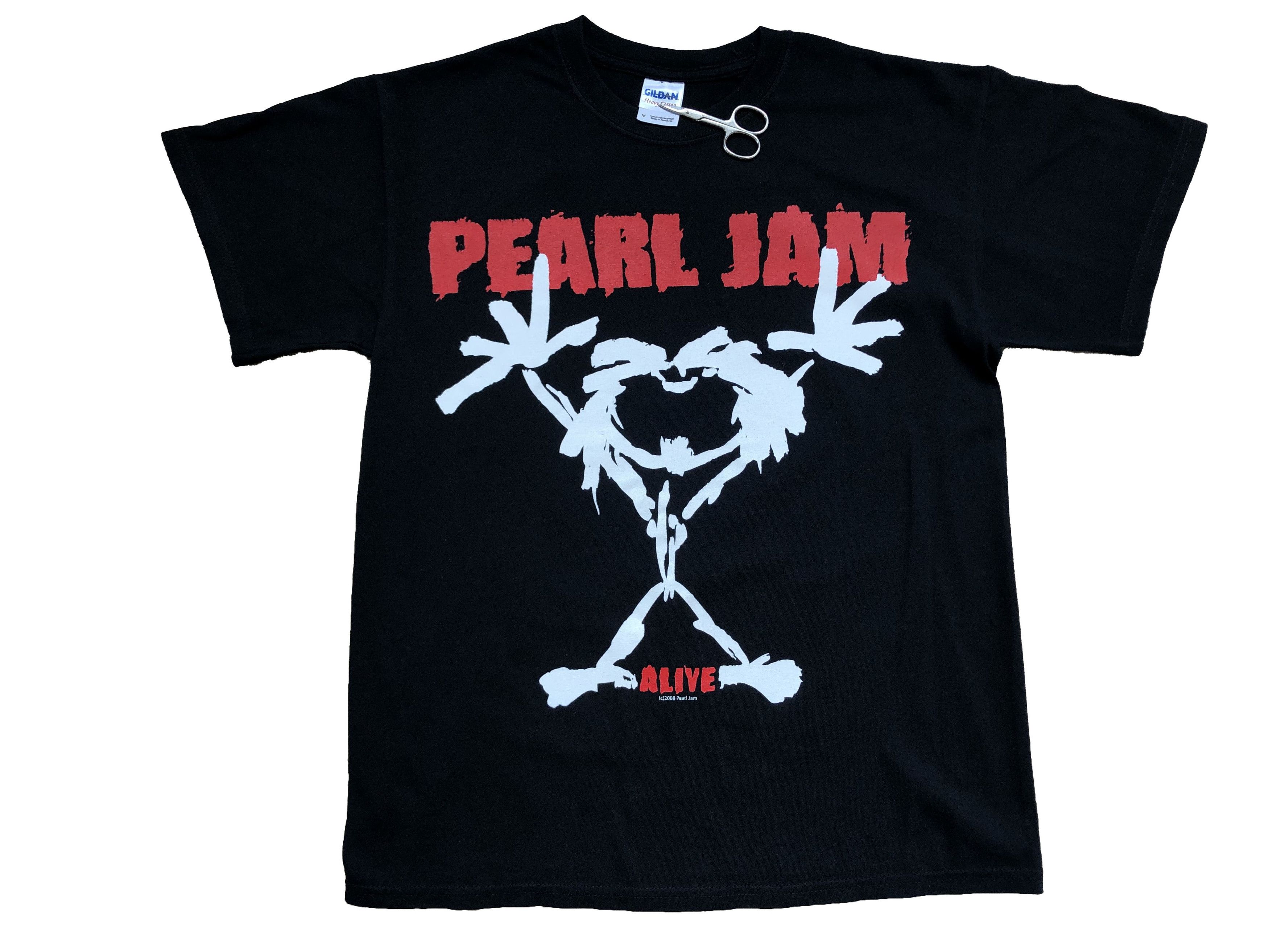 Vintage 2008 Pearl Jam World Tour Alive Distressed Tee Hoodie, Sweatshirt | FlexRushtees.com