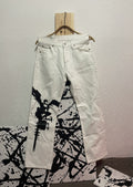 Wrangler White Vintage Levi S Death Note Handmade Drawing Streetwear