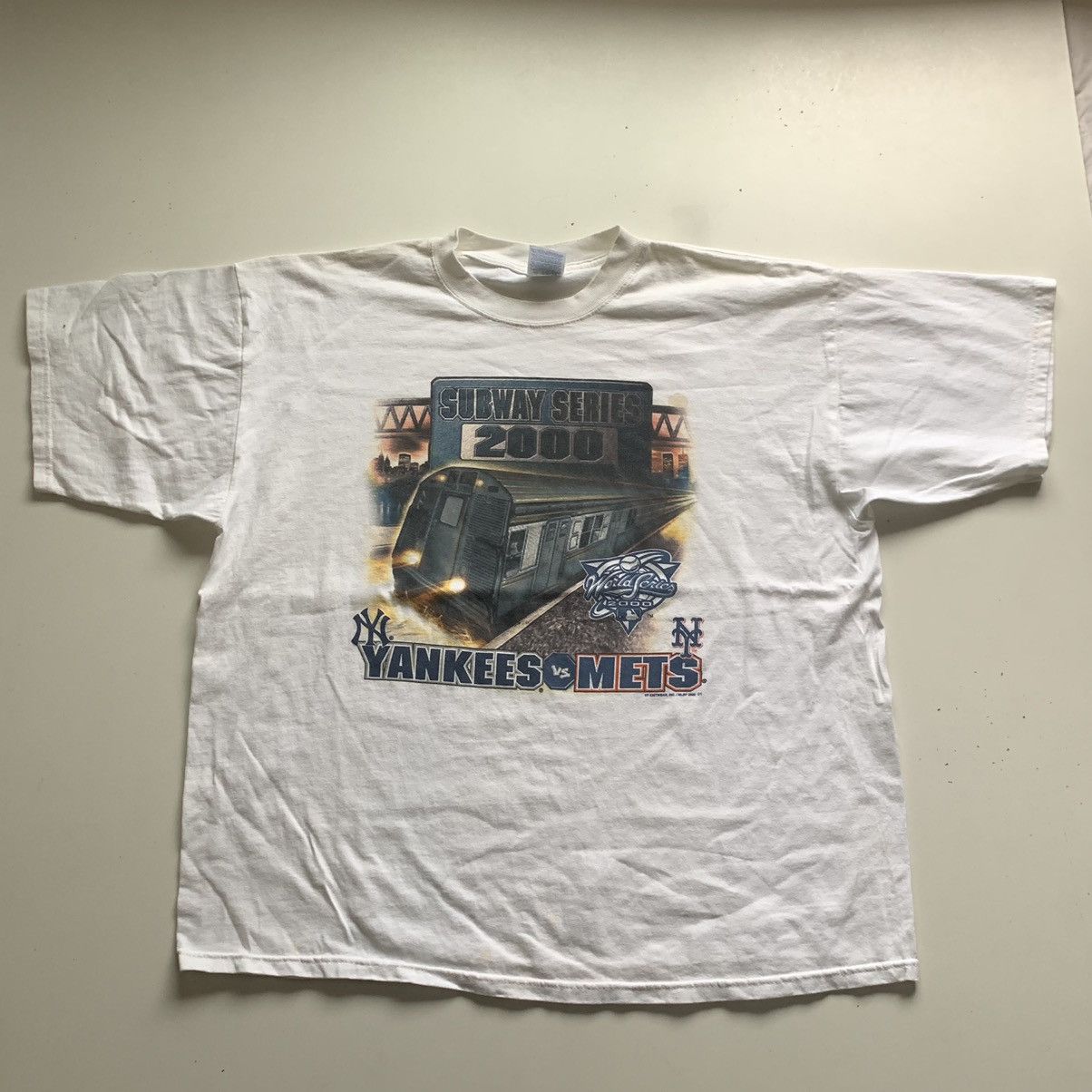 Mlb Vintage 2000 Yankees Vs Mets Subway Series Mlb T Shirt Rare Hoodie, Sweatshirt | FlexRushtees.com